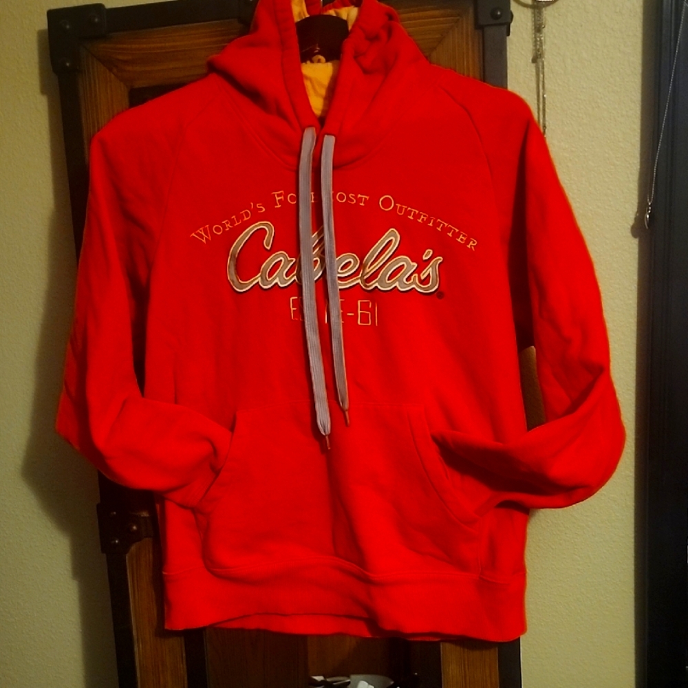 Cabela's Lg. Red Hoodie Like New